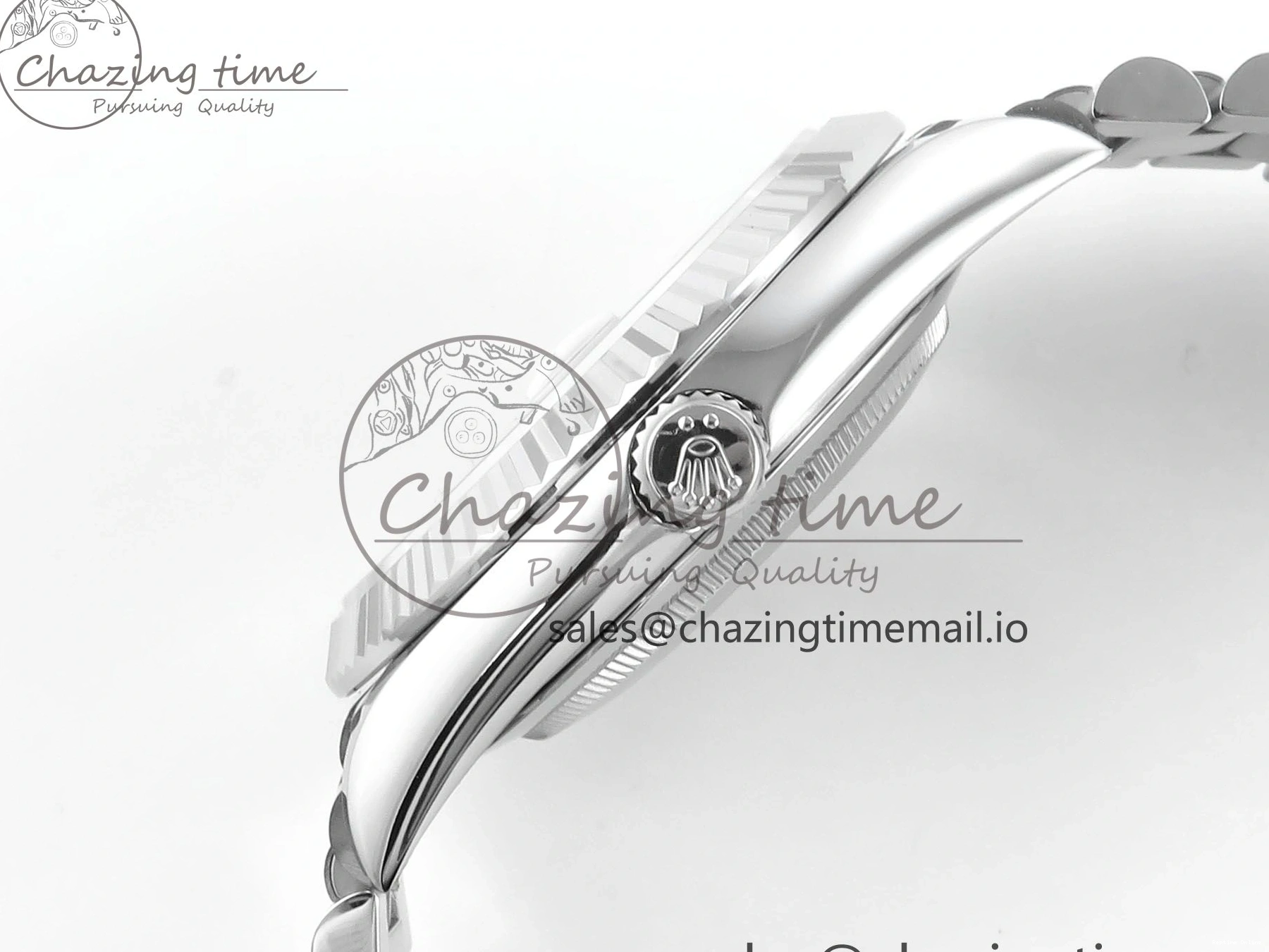 0123 OnTrend Day Date 40 SS 228239 Noob 1:1 Best Edition Black Crystal Dial on President Bracelet A2836 (Gain Weight) 807